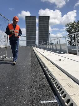 Composite drainage system on a UK bridge project