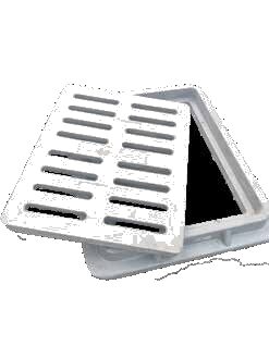 SMC gully grating 500x570mm hinged Class D