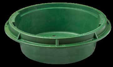 Round composite lawn well, 650mm