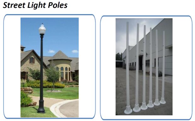 FRP street light pole